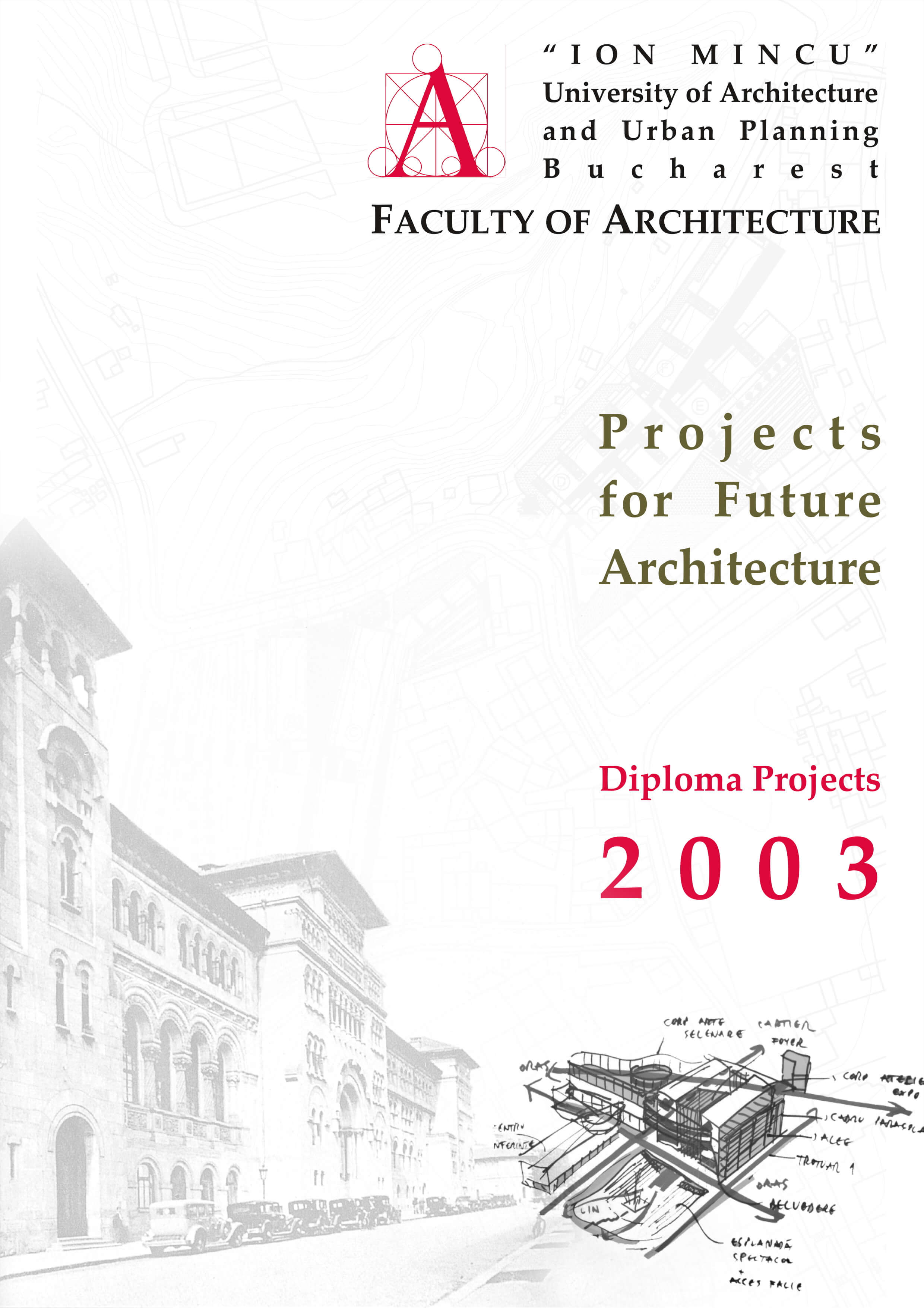 coperta catalogului „Projects for Future Architecture”, Ediția 2003
